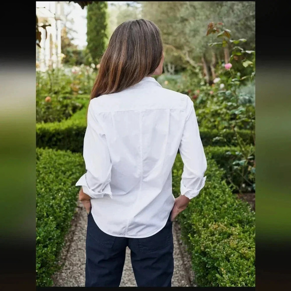 Frank & Eileen Barry Long Sleeve Shirt in White - Picture 2 of 7